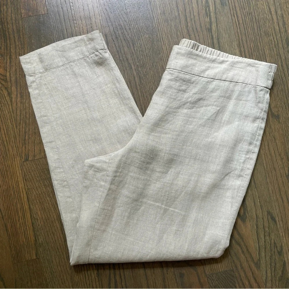 Eileen Fisher 100% Organic Linen Pants, Size M - Picture 7 of 7